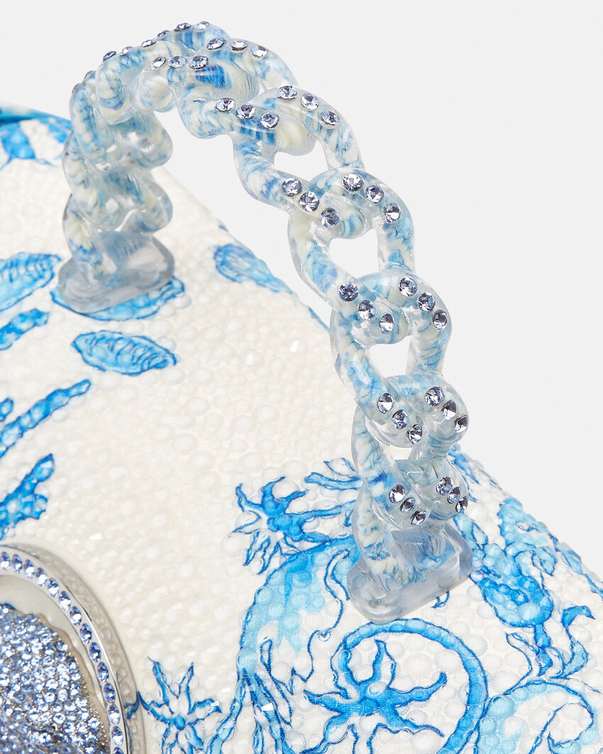 Versace Underwater Barocco La Medusa Mini Bag In Multi