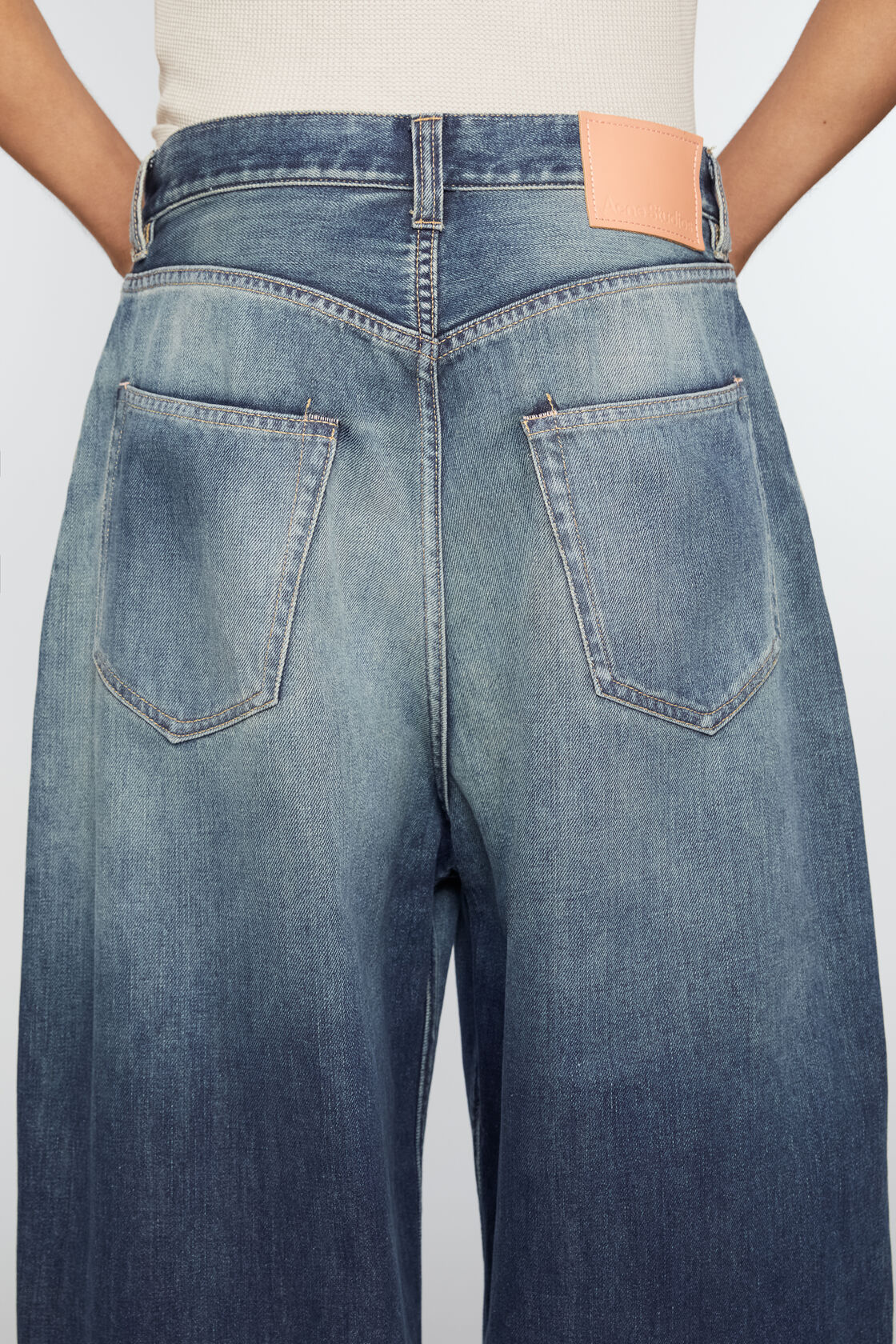 Acne Studios Multi-pocket Jeans In Blue