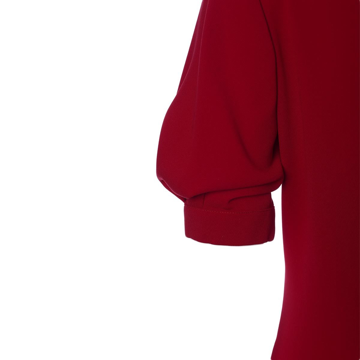 Aspesi Rolled Sleeve Dress In Red