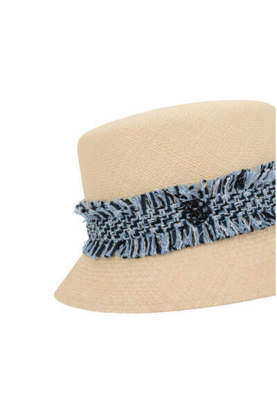 MAISON MICHEL KENDALL FRINGE-DETAIL HAT 
