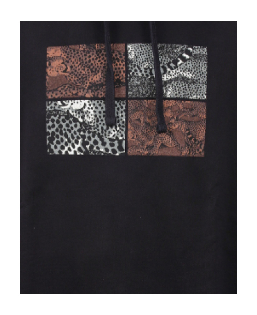 Kenzo Seasonal Raglan Hoodie In Black