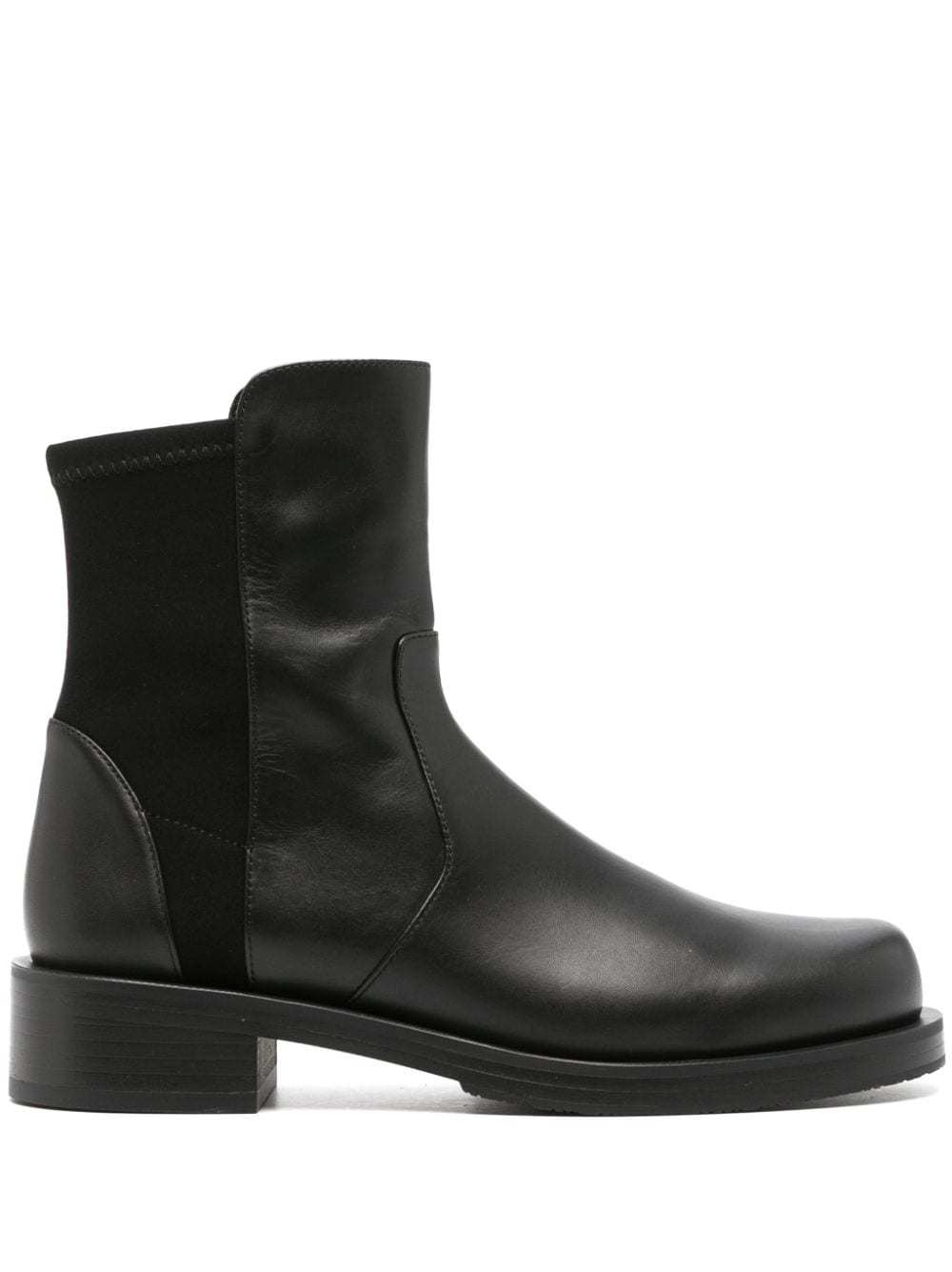 Stuart Weitzman 35mm Ankle-length Leather Boots In Black