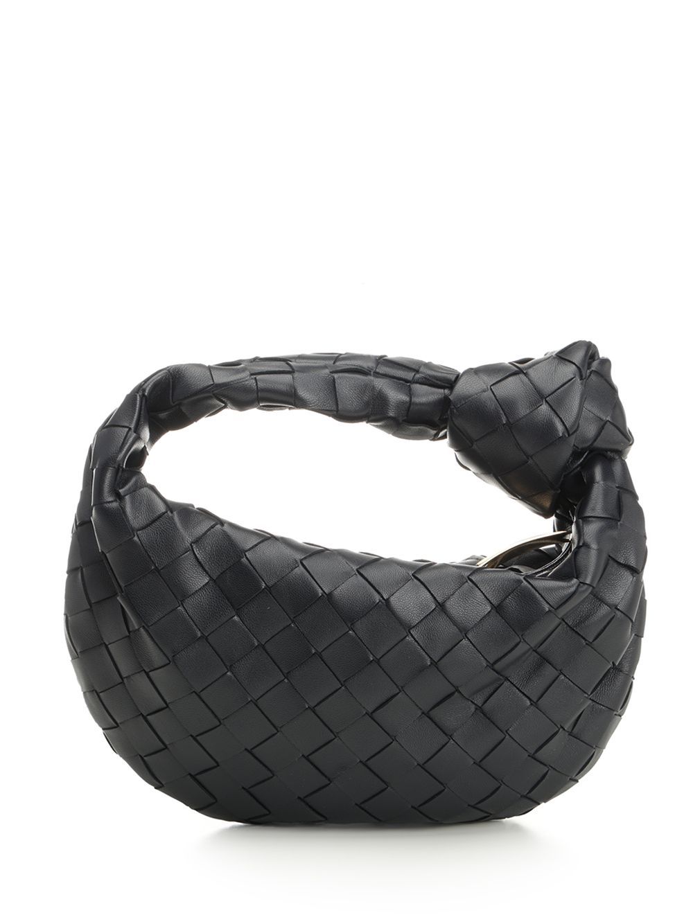 Bottega Veneta Mini Woven Tote Bag In Black
