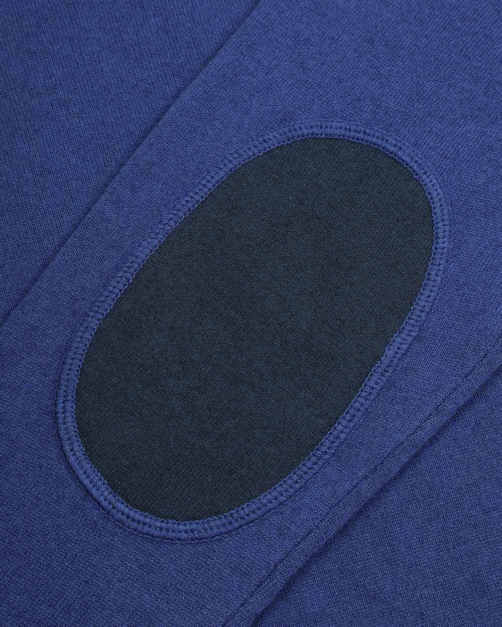 Armani Jeans Round Neck Patch Pullover In Blue