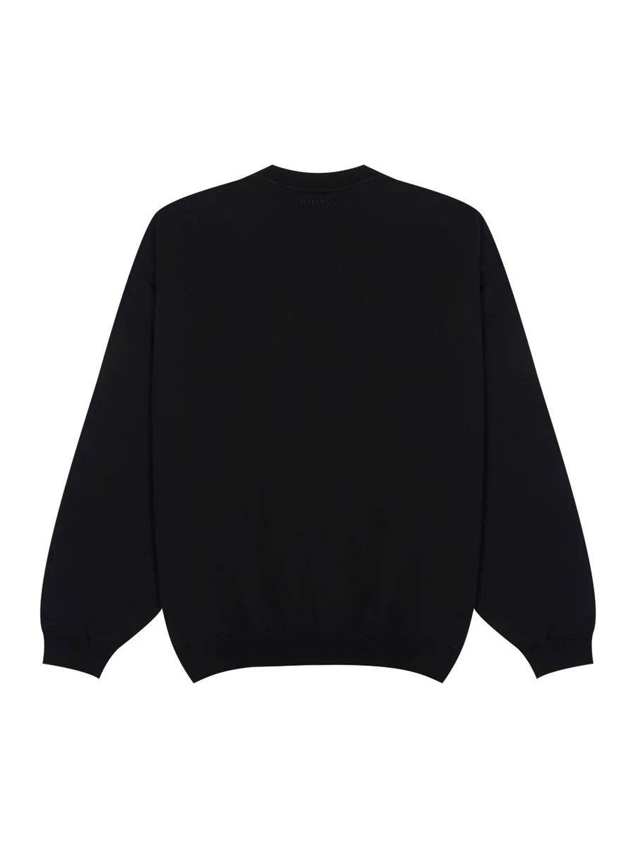 Vetements Mens Black Be Yourself Relaxed-fit Cotton-blend Sweatshirt Xl In Black