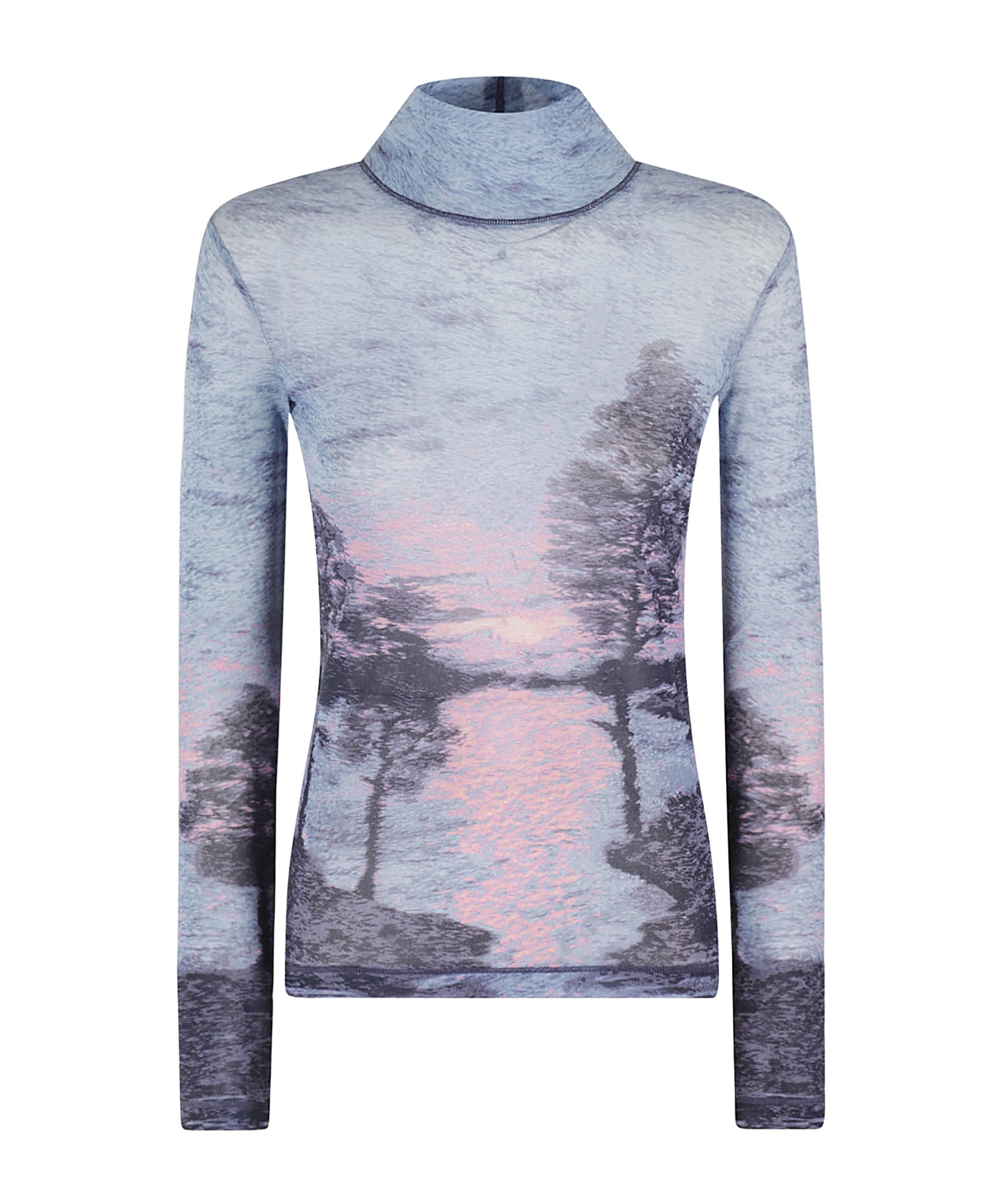Maison Kitsuné Maison Kitsune Printed Nylon Top In Multicolor