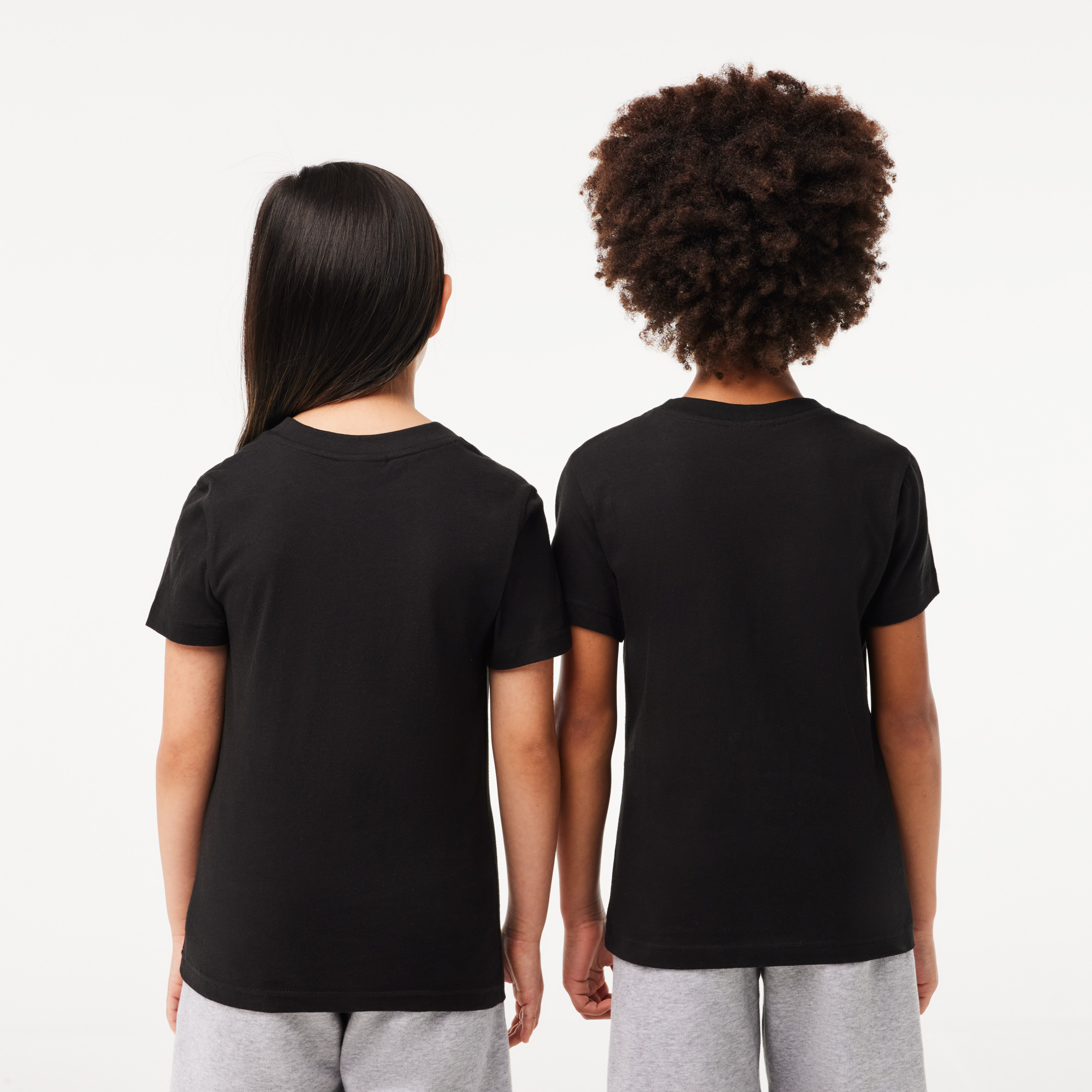 Lacoste Short-sleeved T-shirt In Black