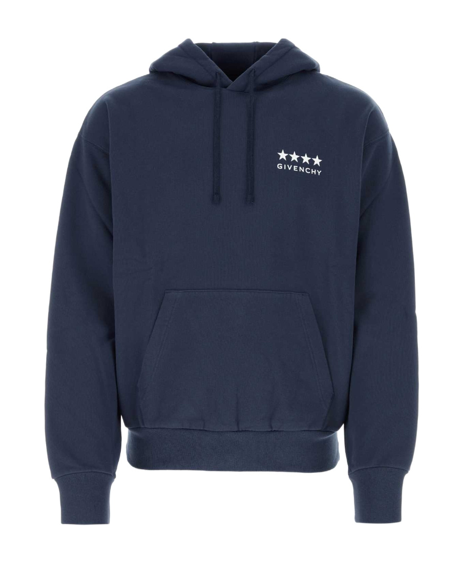 Givenchy Man Sweatshirt Navy Size M Cotton In Blue