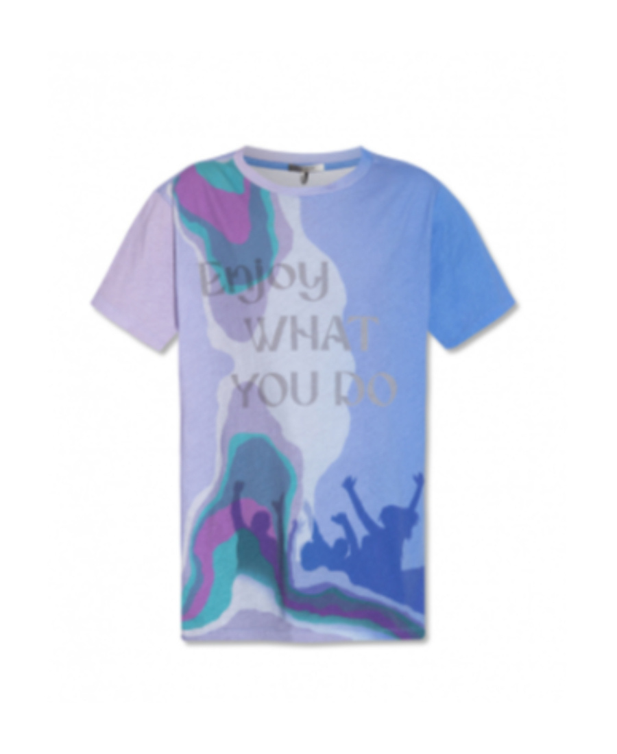 Isabel Marant Graphic-print Organic-cotton T-shirt In Blue