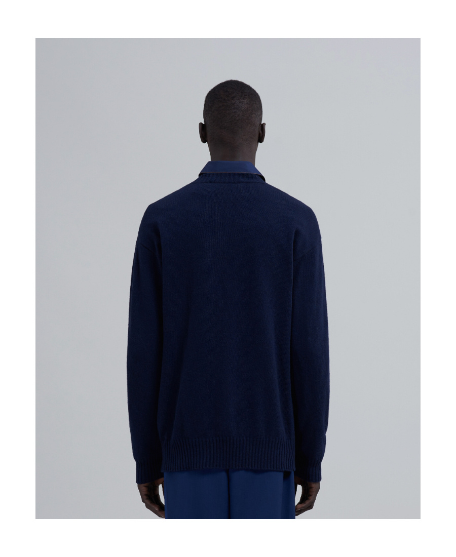 Marni Logo-knitted Jumper In Black