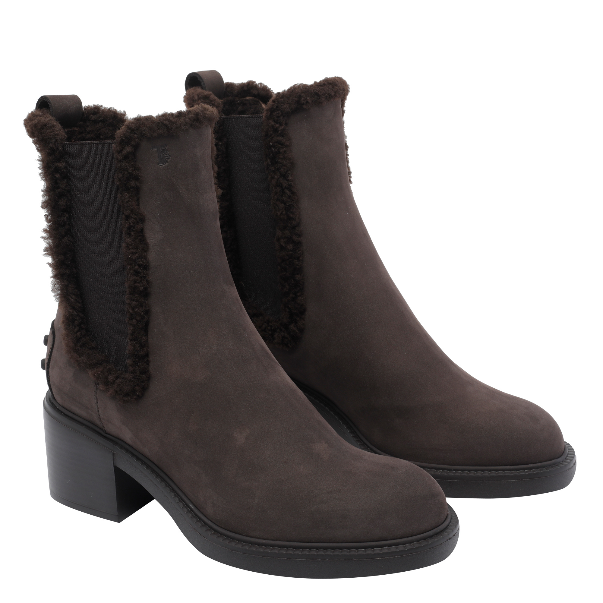 Tod's Round-toed Ankle Boots In Black