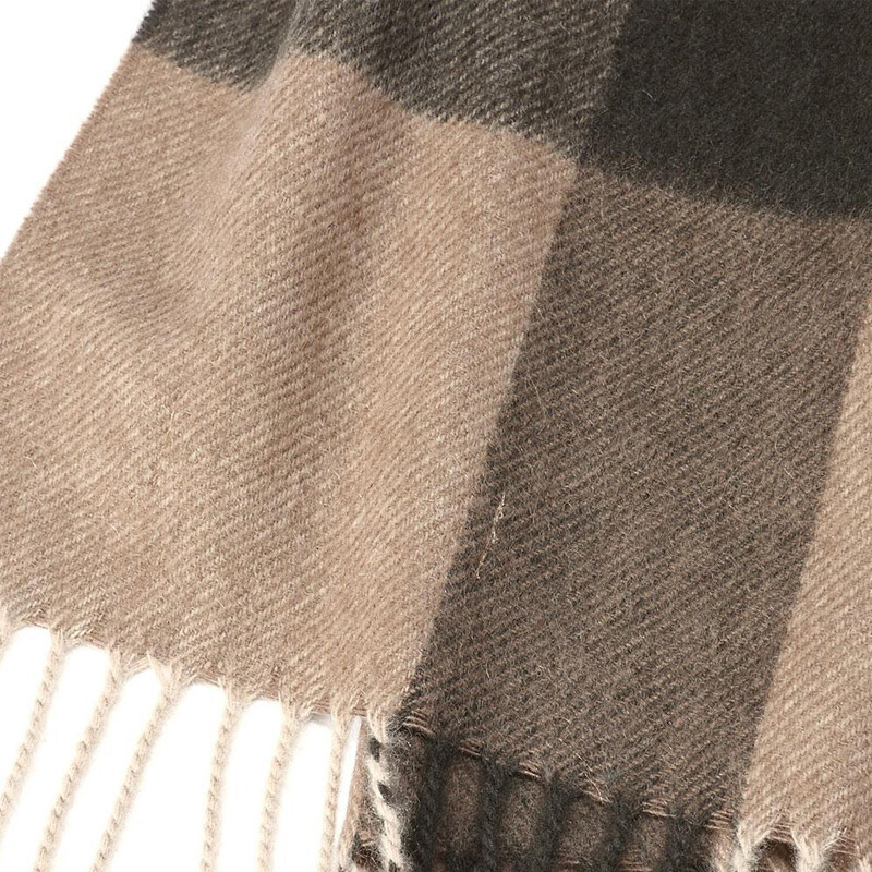 Burberry Checkered Scarf In Nude