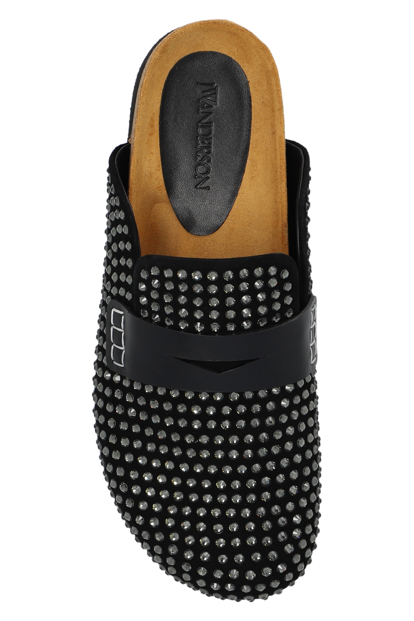 Jw Anderson Leather Mules In Black