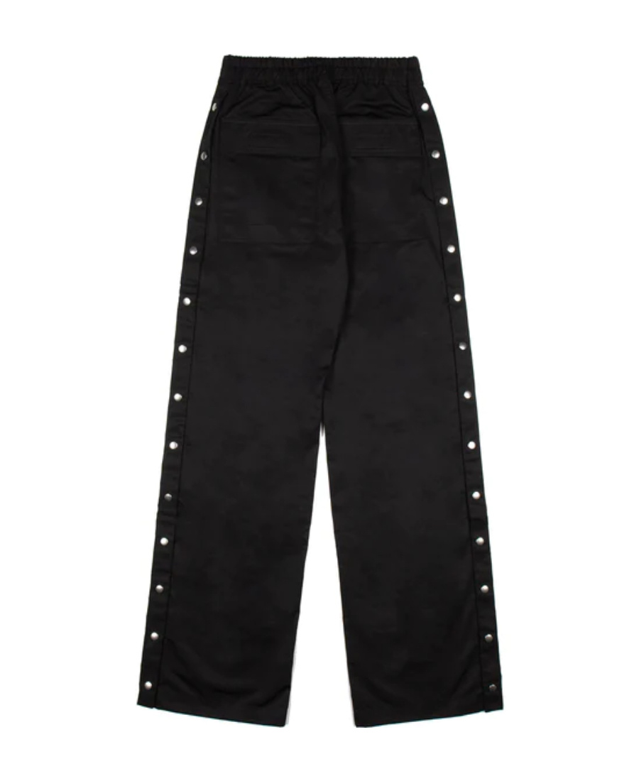 Rick Owens Drkshdw Logo-print Drawstring Trousers In Black