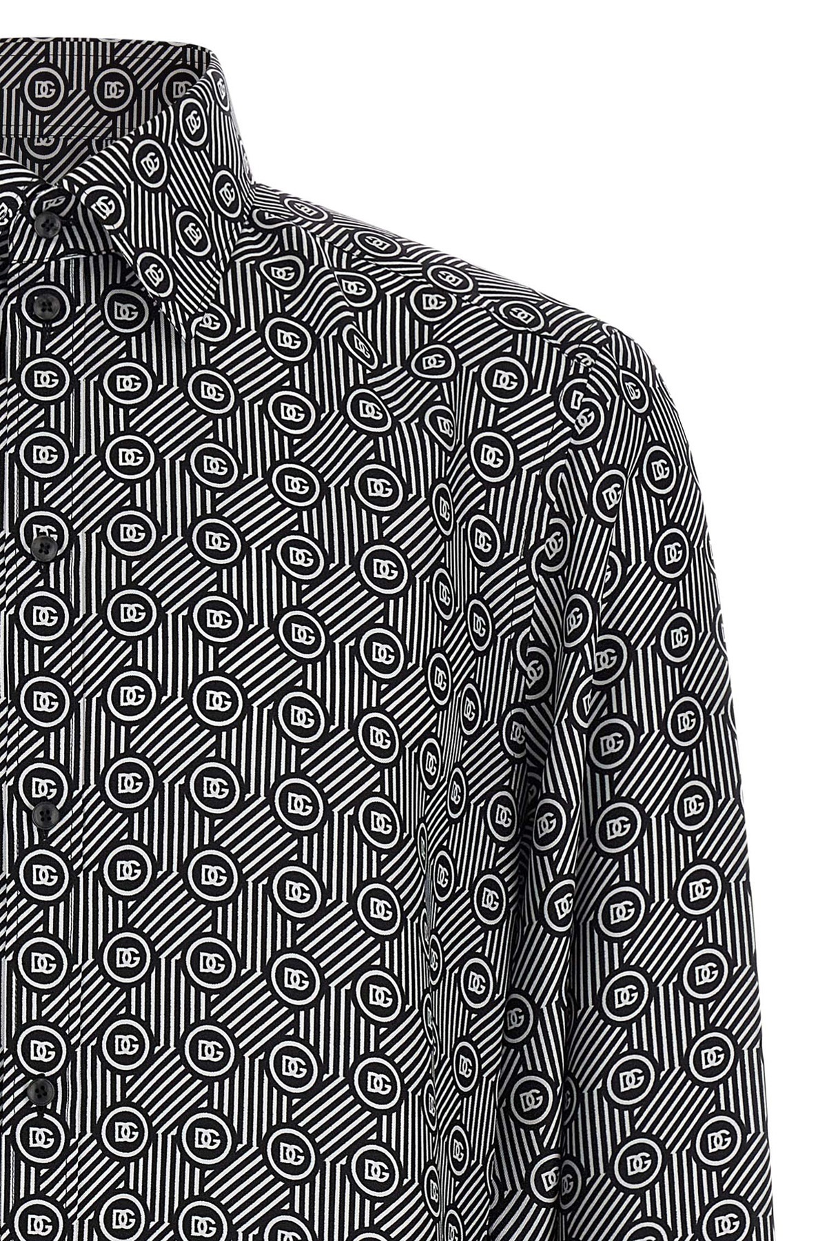 Dolce & Gabbana Private Wardrobe Long Sleeves Shirt In Gray