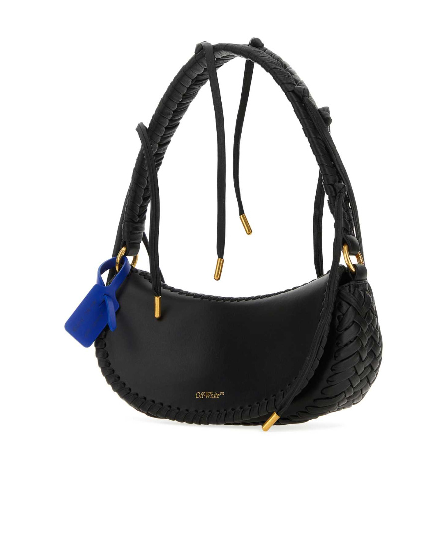 Off-white Off White Women Black Leather Shoulder Bag In Black