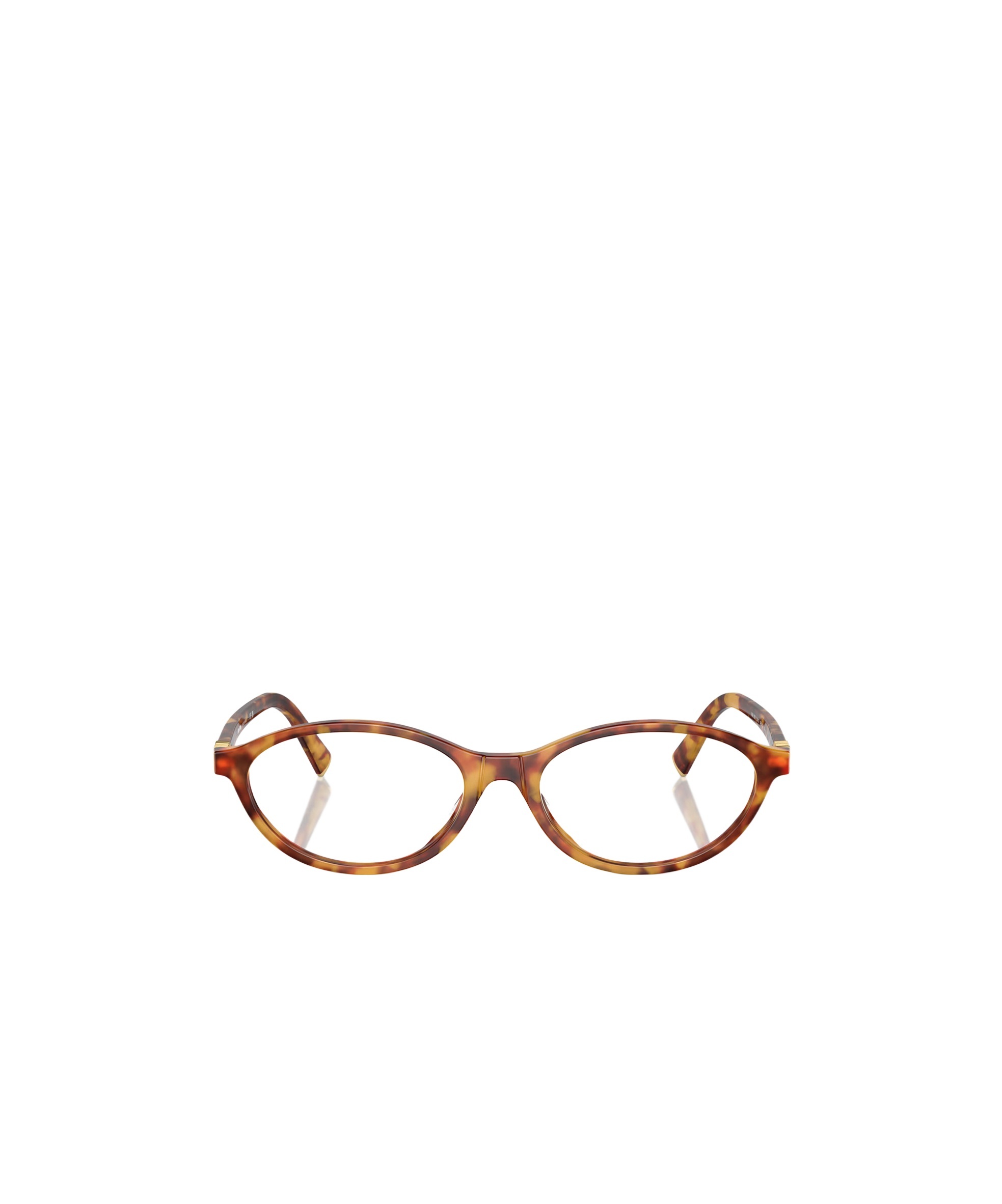 Miu Miu Logo Flat Mirror In Brown