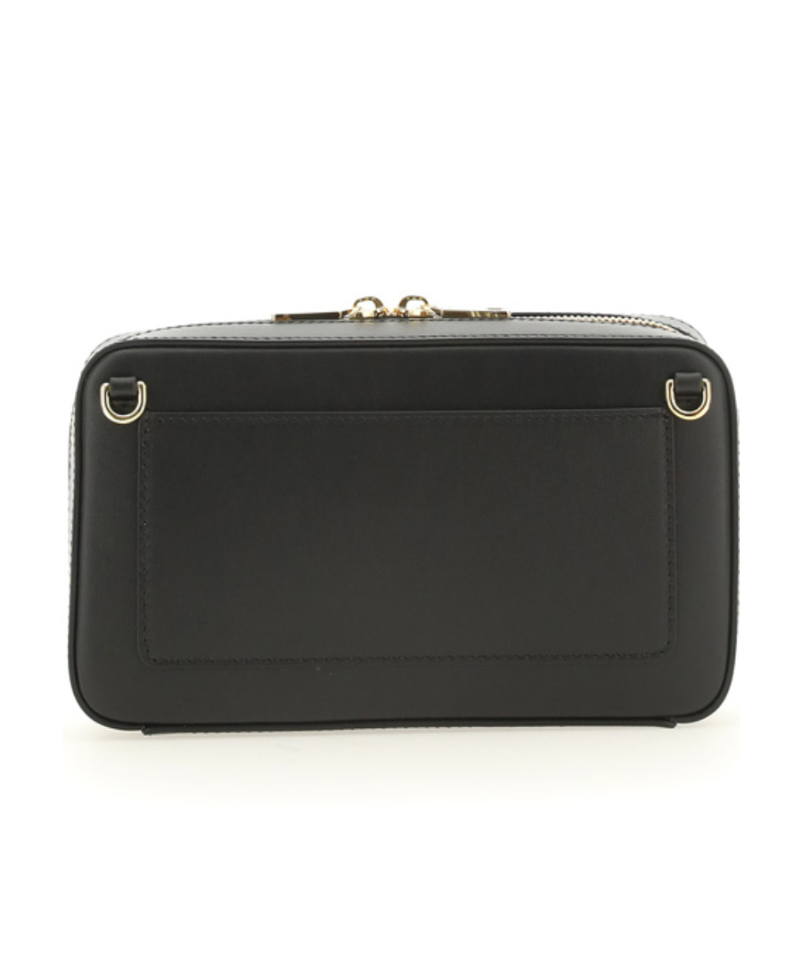 Dolce & Gabbana Embossed-logo Cross-body Bag In Black
