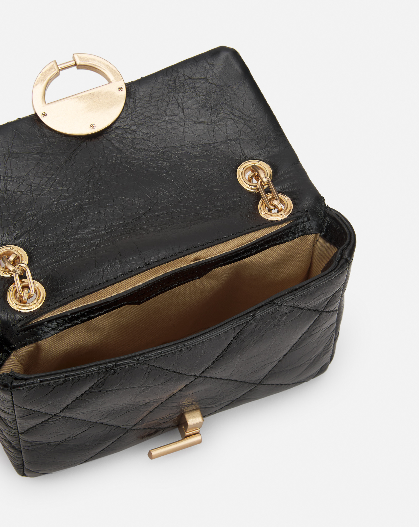 Vanessa Bruno Logo Shoulder Bag In Black