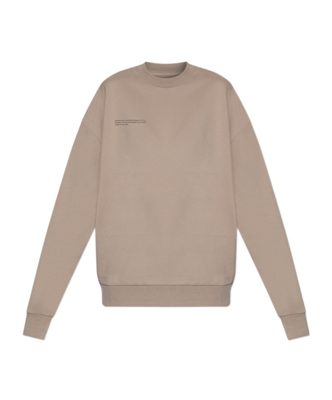 Pangaia Logo Sweatshirt In Nude