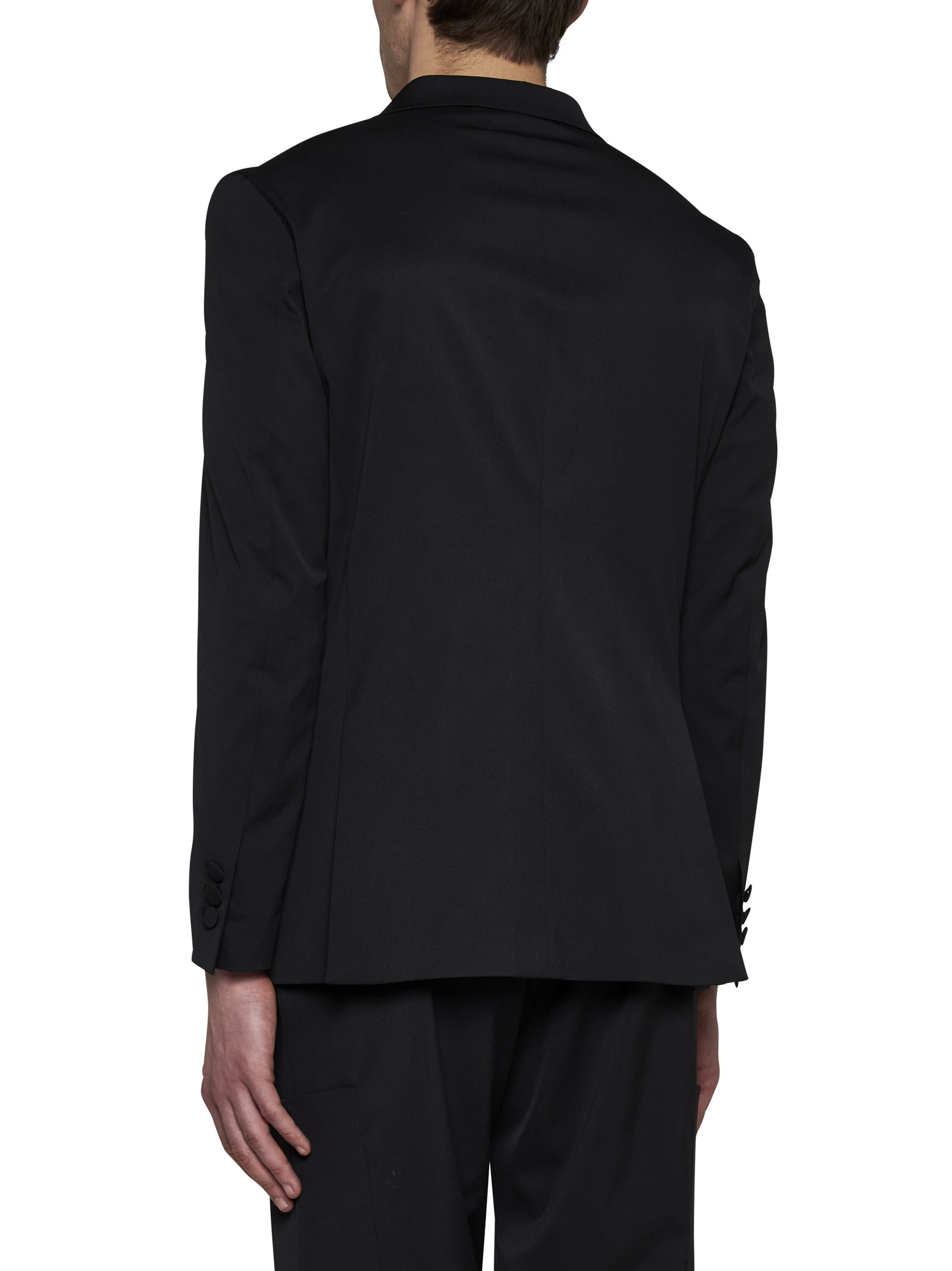 Palm Angels Single-breasted Tailored Blazer In Black