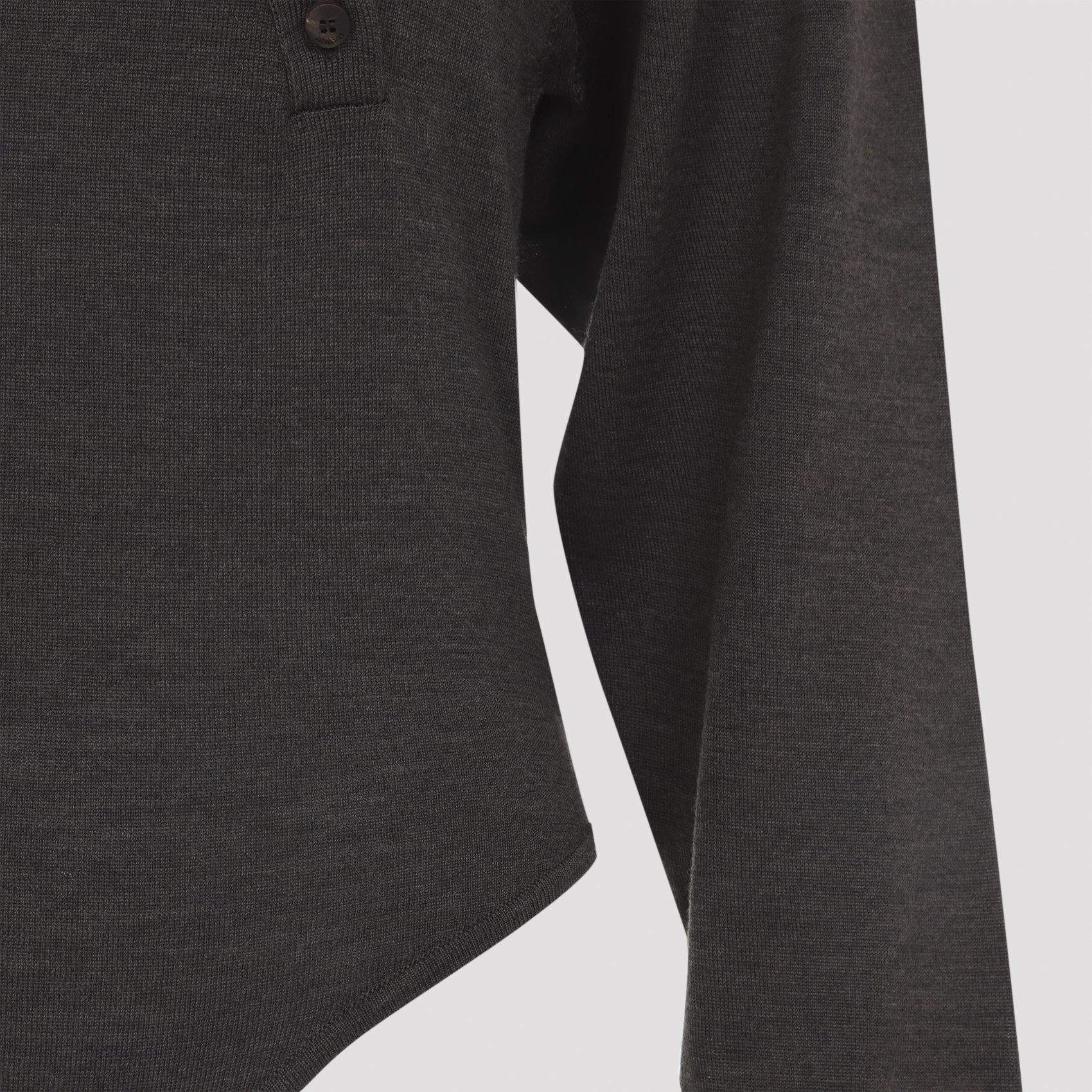 Jacquemus Merino Wool Blend Fitted Bodysuit In Brown