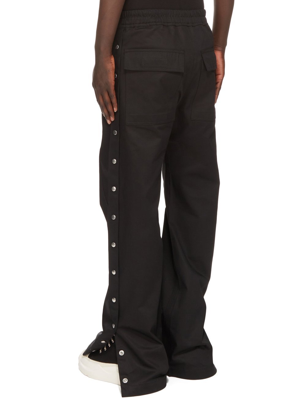 Rick Owens Drkshdw Luxor Pusher Wide-leg Trousers In Black