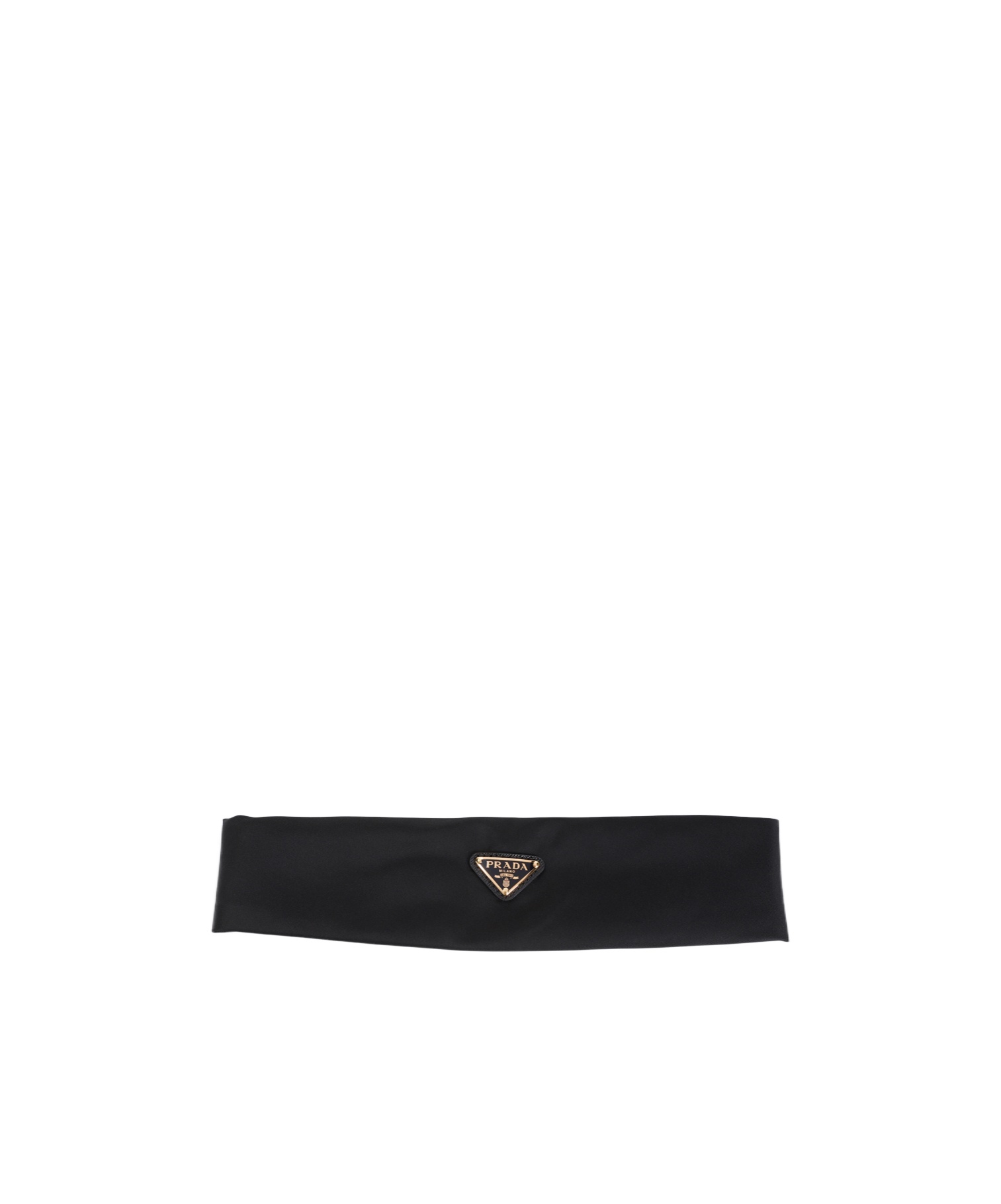 PRADA GOLD LOGO HAIRBAND