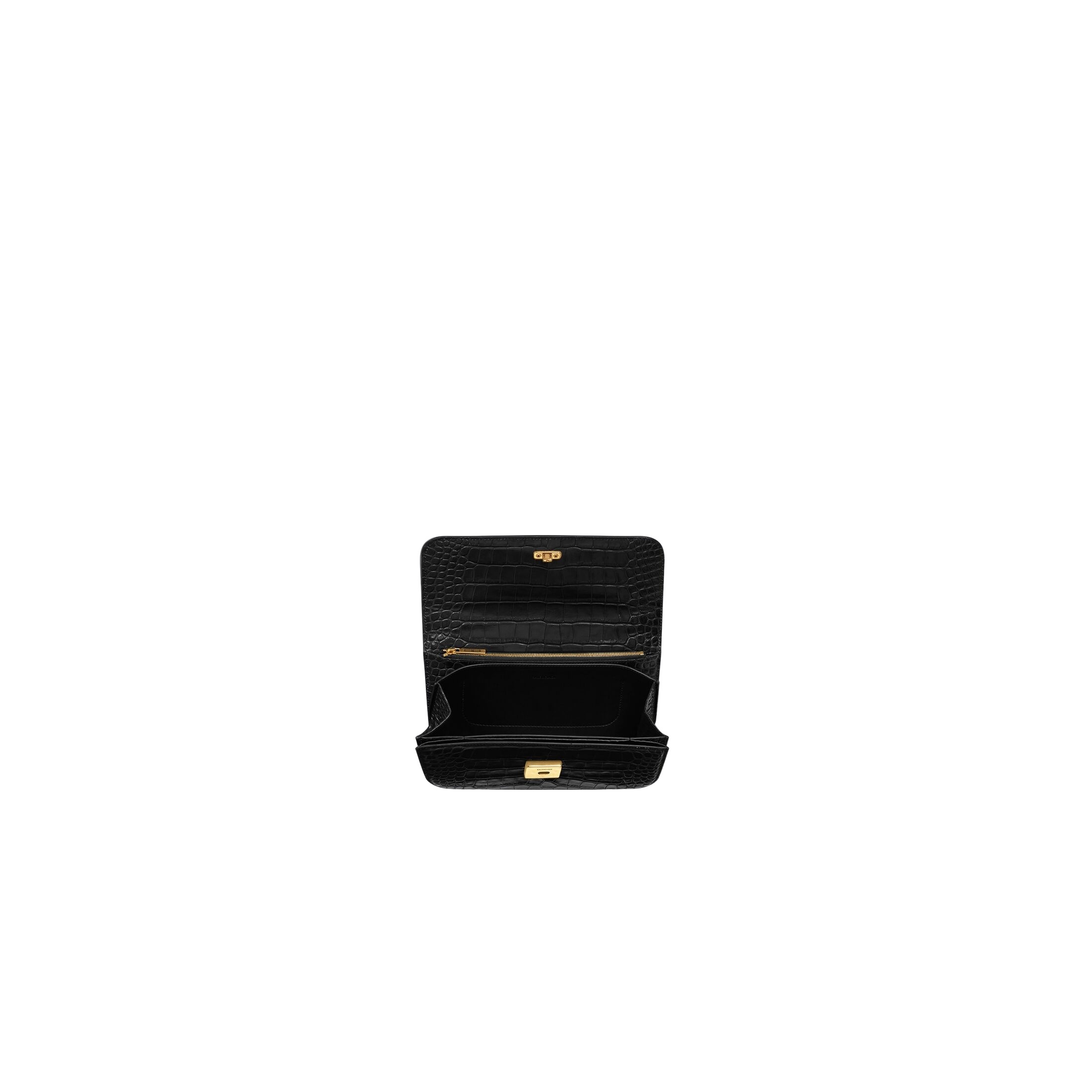 Balenciaga Small Gossip Satchel Bag In Black