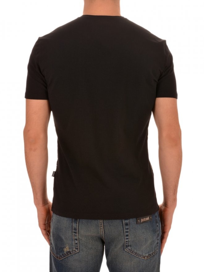 Just Cavalli Printed T-shirt In Black