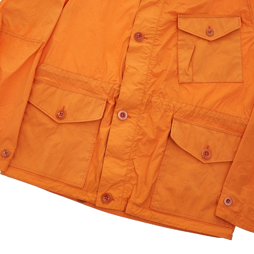 Ten C Long-sleeved Casual Jacket In Orange