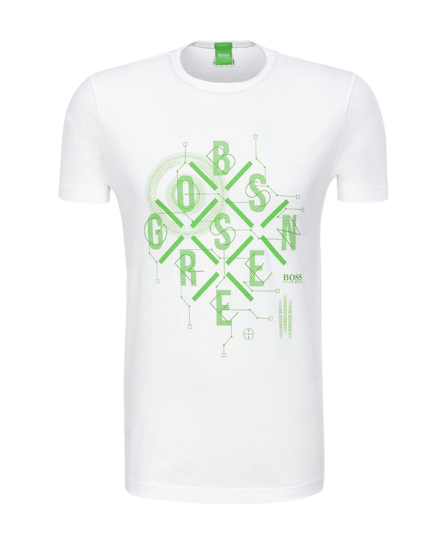 Hugo Boss Logo Details T-shirt In White