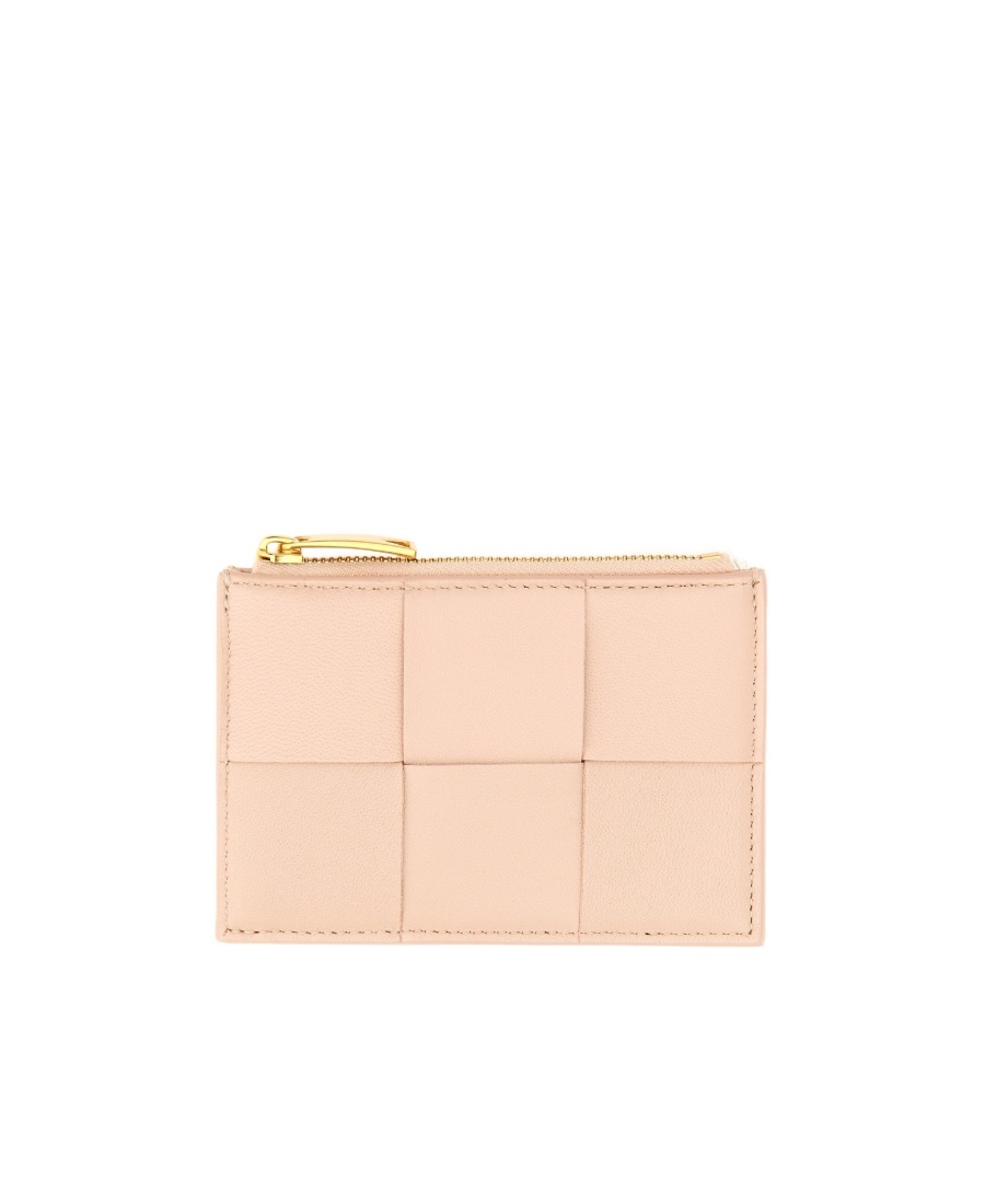 Bottega Veneta Card Holder In Nude