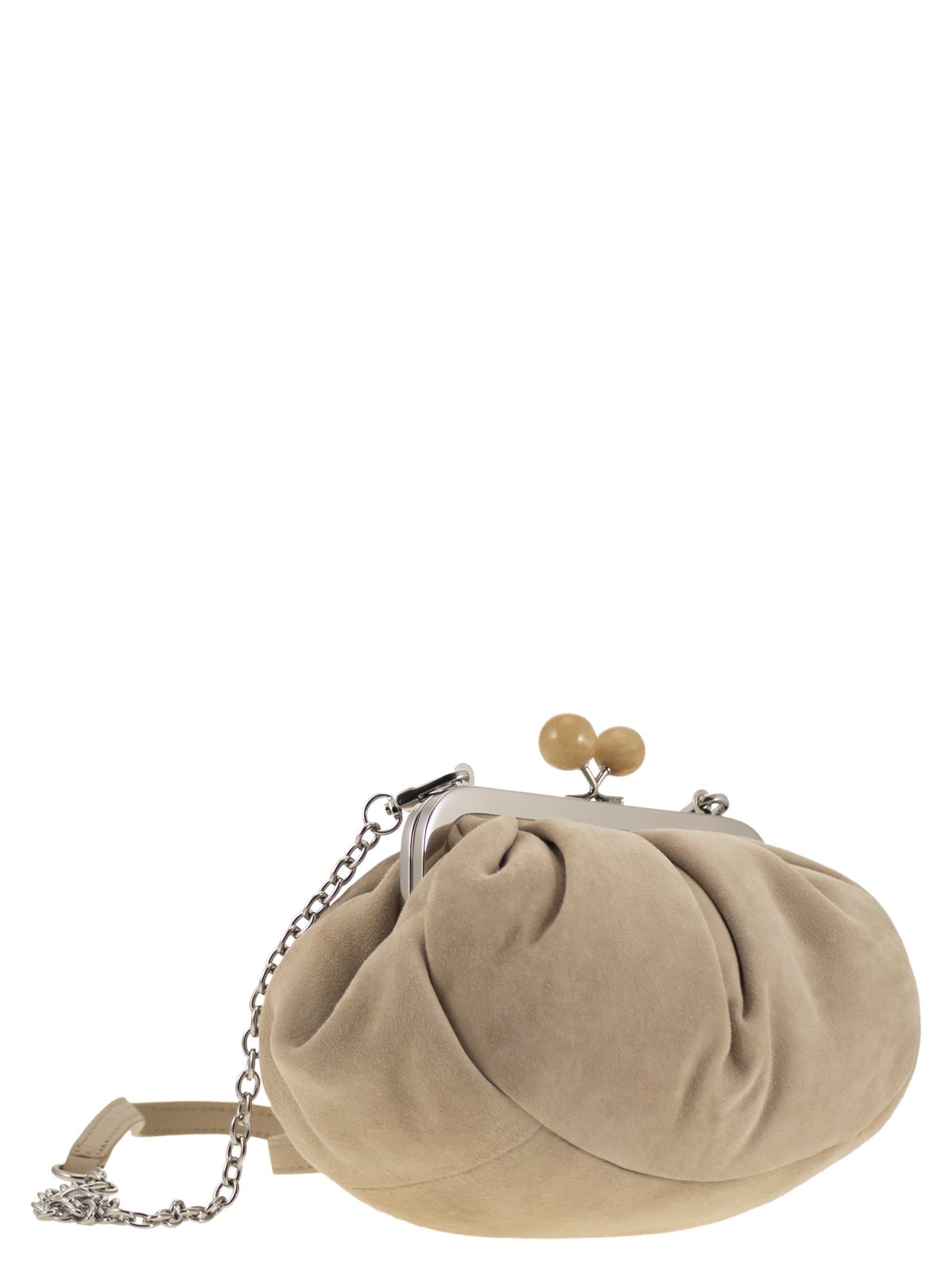 Weekend Max Mara Chain Shoulder Bag In Brown