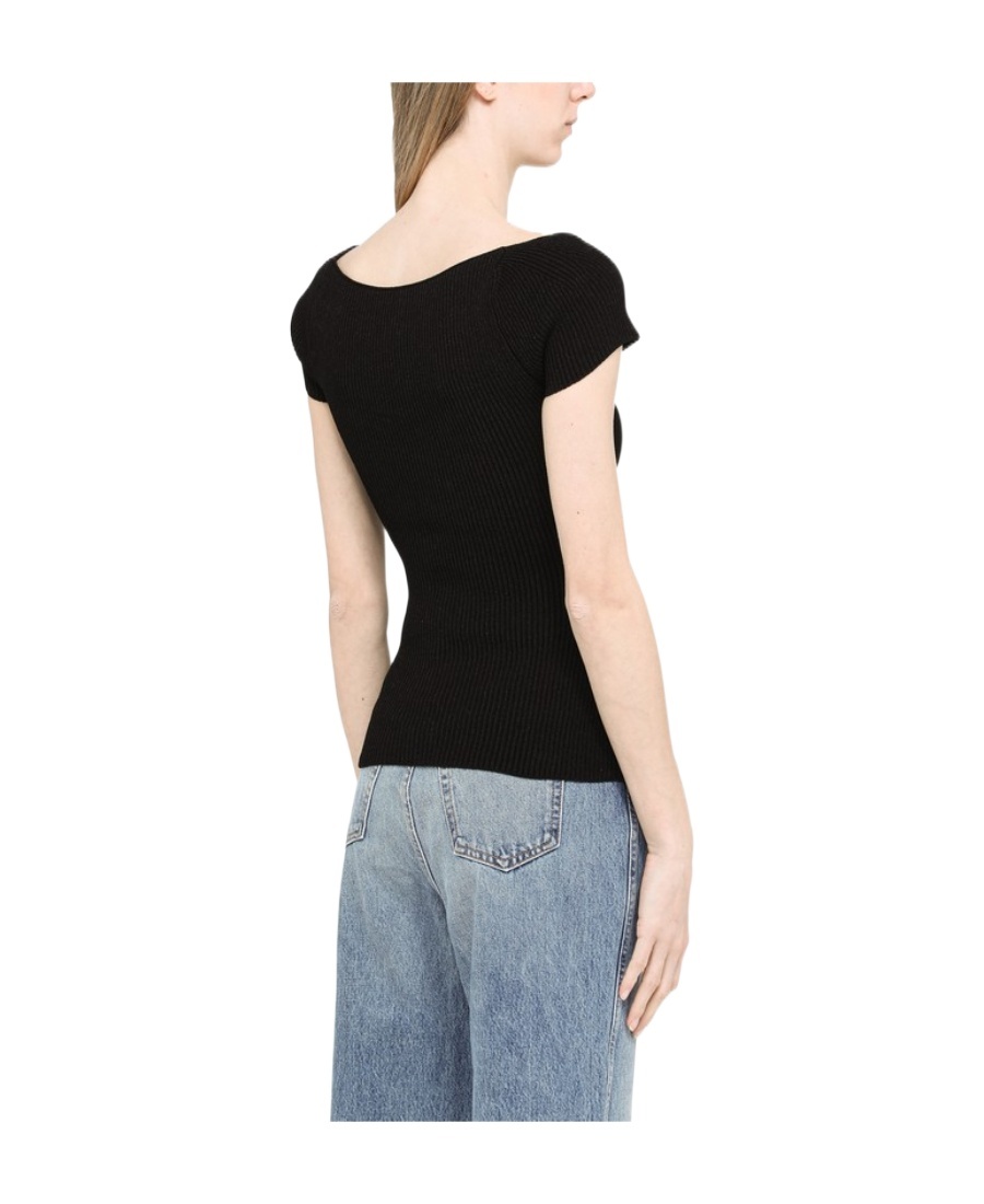Khaite Ista Stretch Matte Viscose Cap-sleeve Top In Black