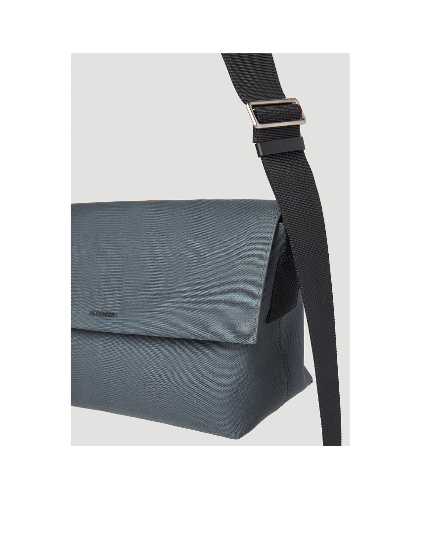 Jil Sander Utility Shoulder Bag In Blue