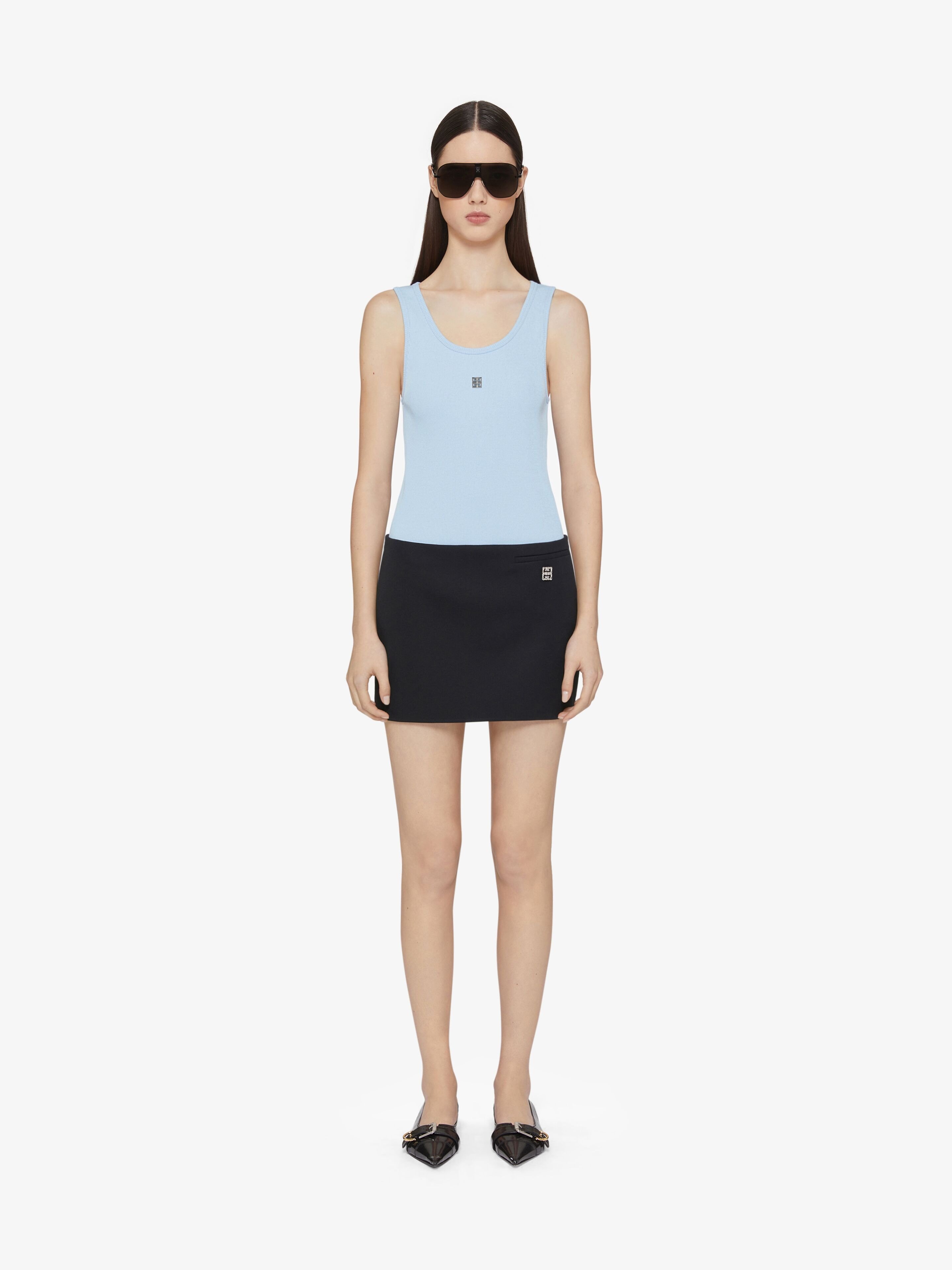 Givenchy 4g Cotton Top In Blue