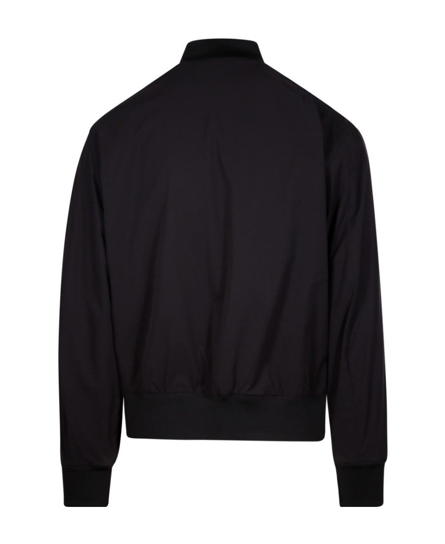 C.p. Company Lens-appliqué Bomber Jacket In Black
