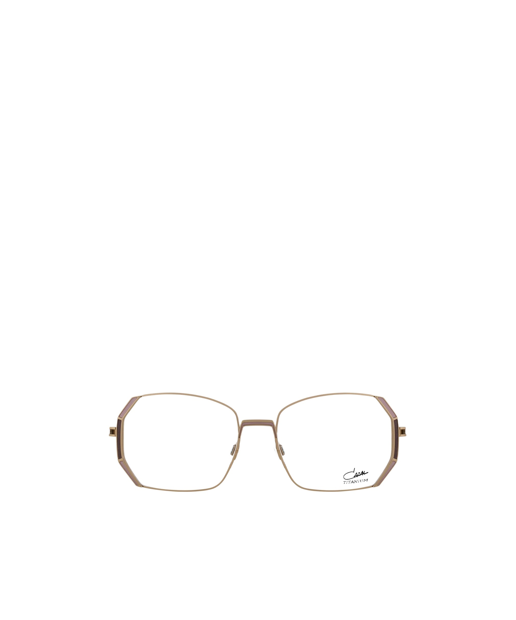 Cazal Geometric-frame Glasses In Gold