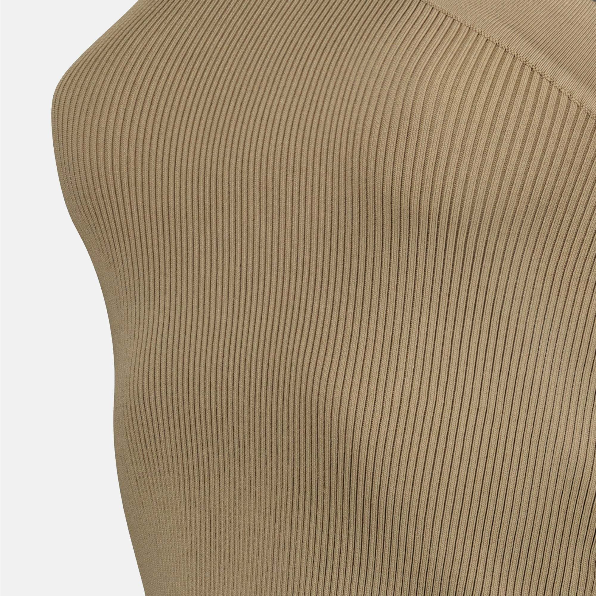 Iro Fethy Ribbed One-shoulder Top In Brown