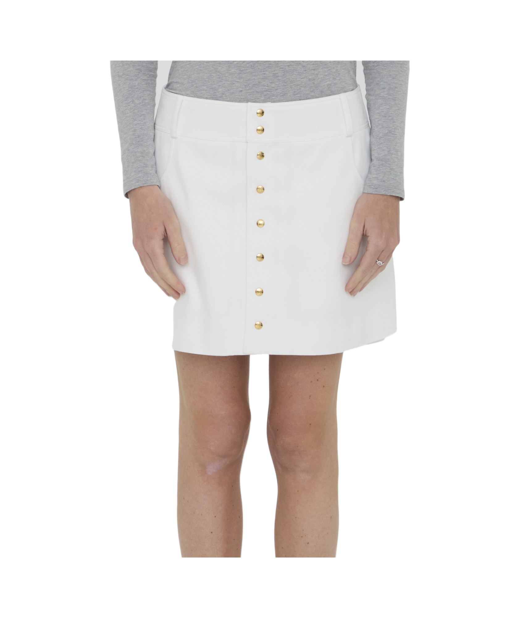 Celine Mini A-line Skirt In Nude