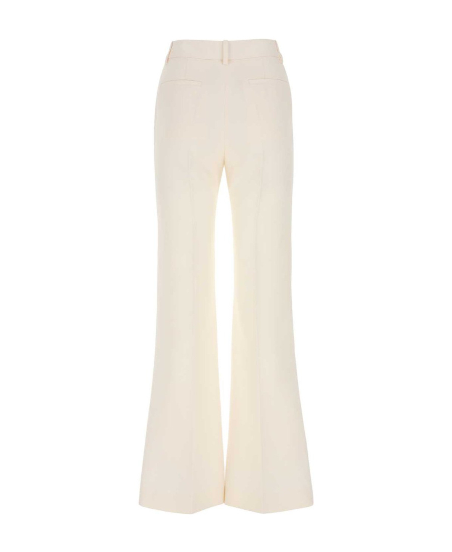 Valentino Wool-blend Tailored Trousers In White