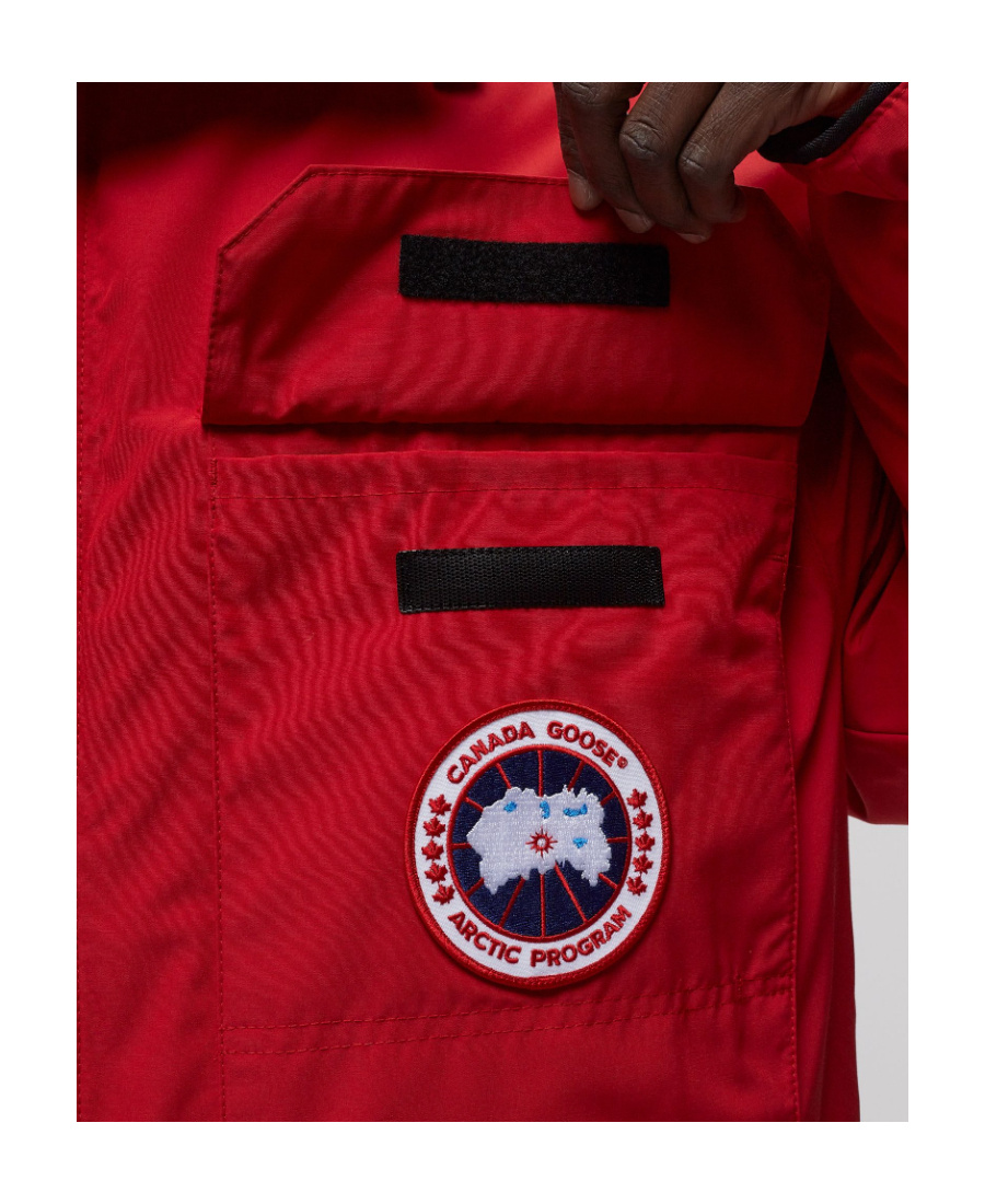 Canada Goose Expedition Parka Adjustable Hood Jacket In Red