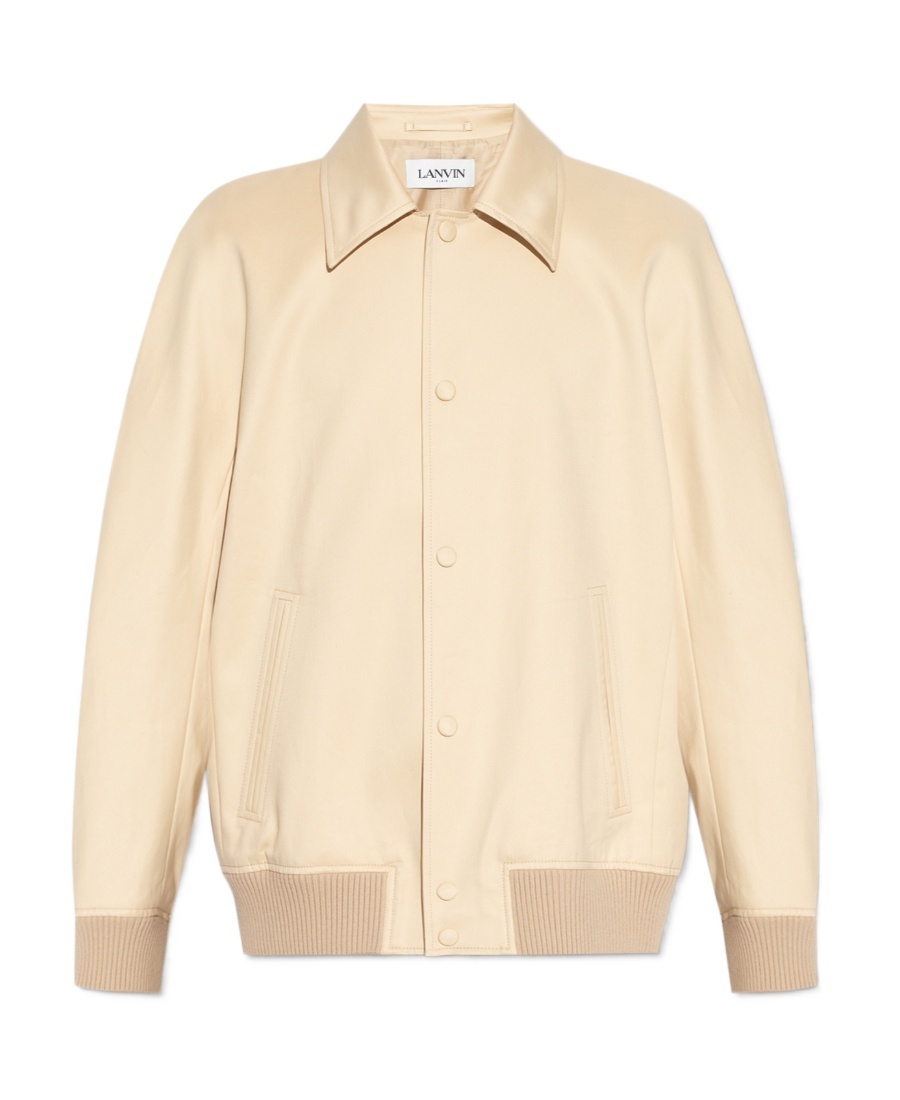 Lanvin Buttoned Jacket In Nude