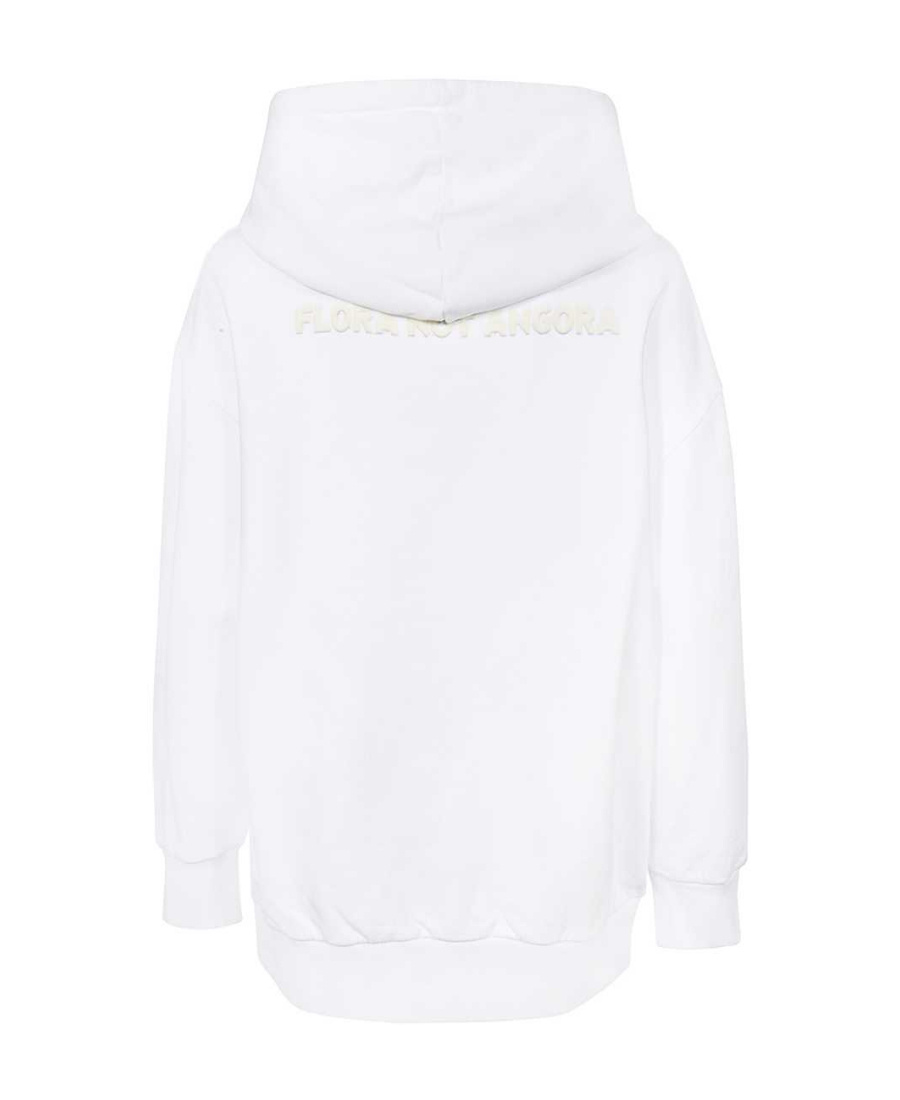 Stella Mccartney Logo Hooded Sweater In White