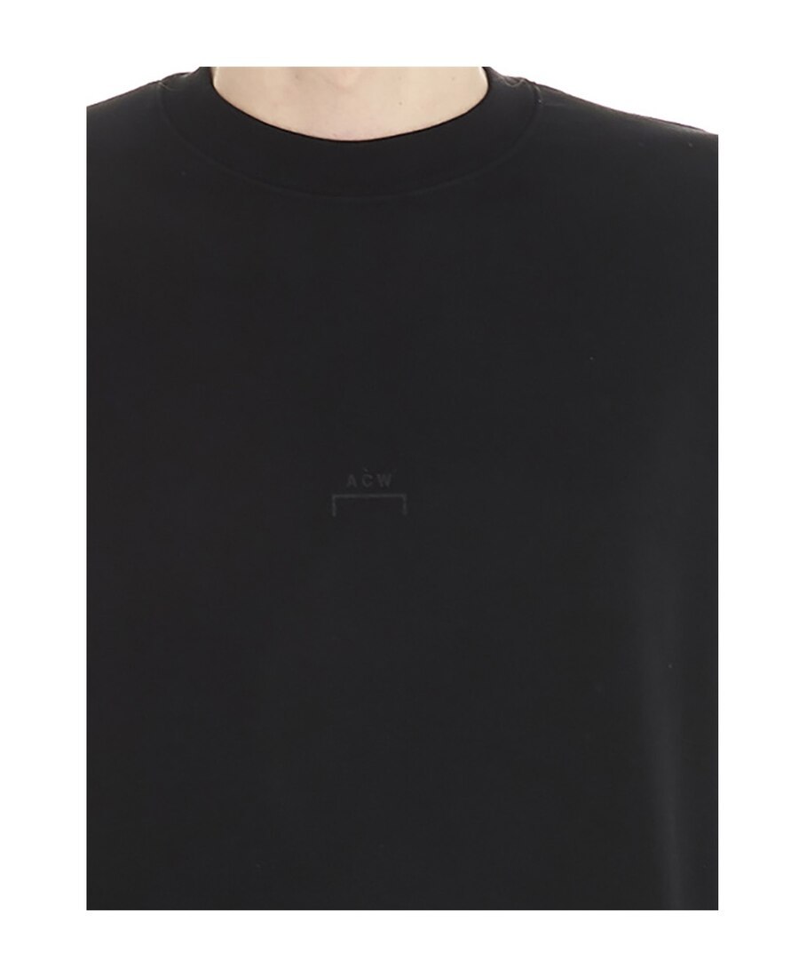 A-cold-wall* Logo-printed Round-neck Sweater In Black