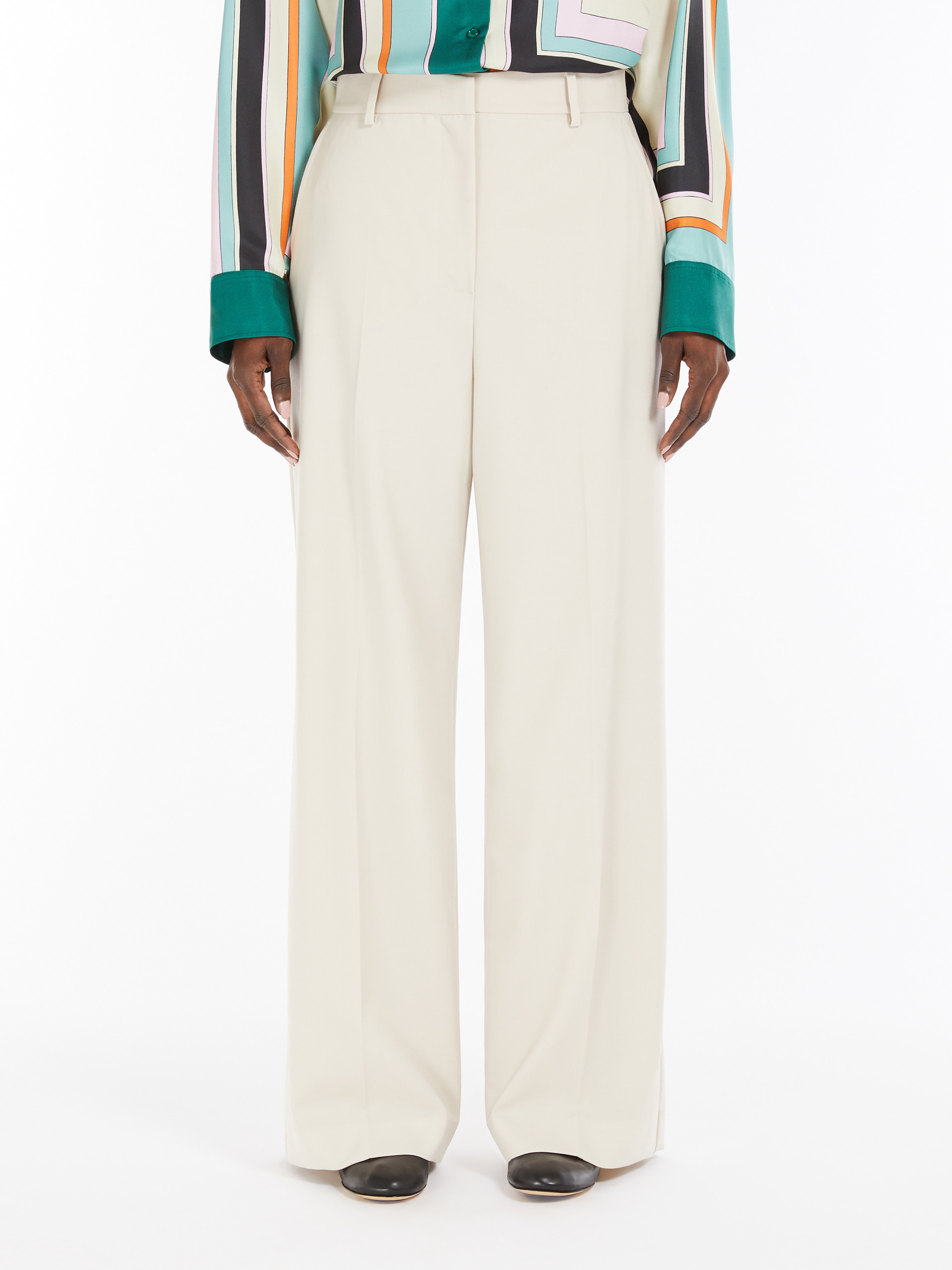 Weekend Max Mara Wide-leg Jeans In White