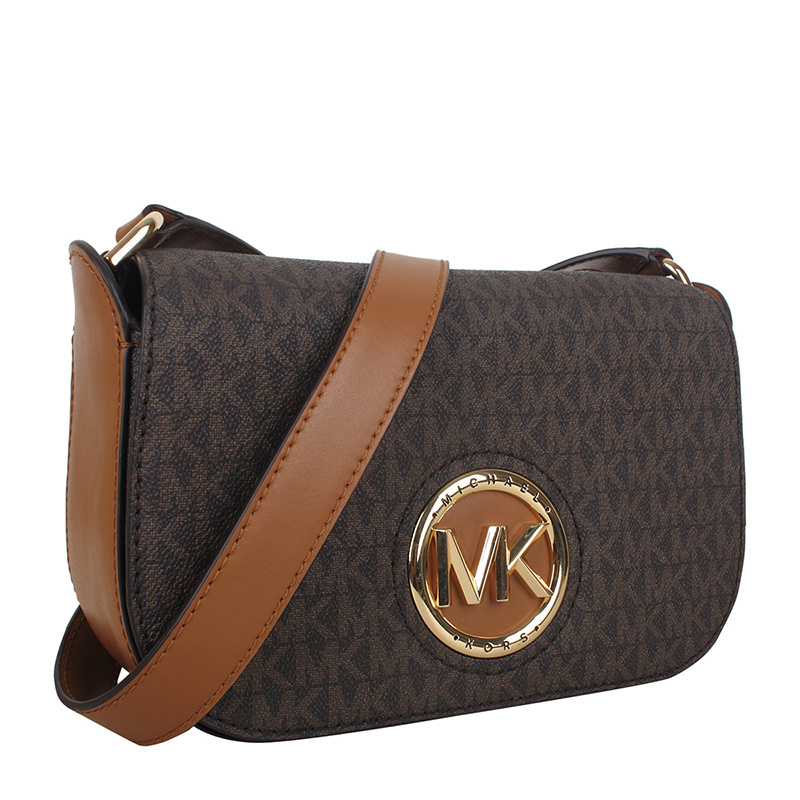Michael Kors Logo Details Satchel In Black
