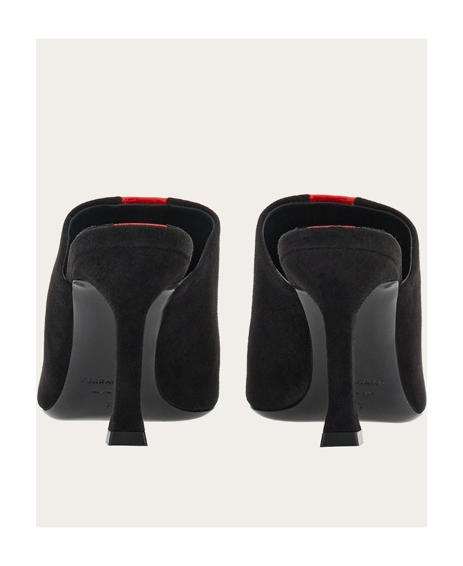 Shop Ferragamo Open-heel Muller Shoes In Black