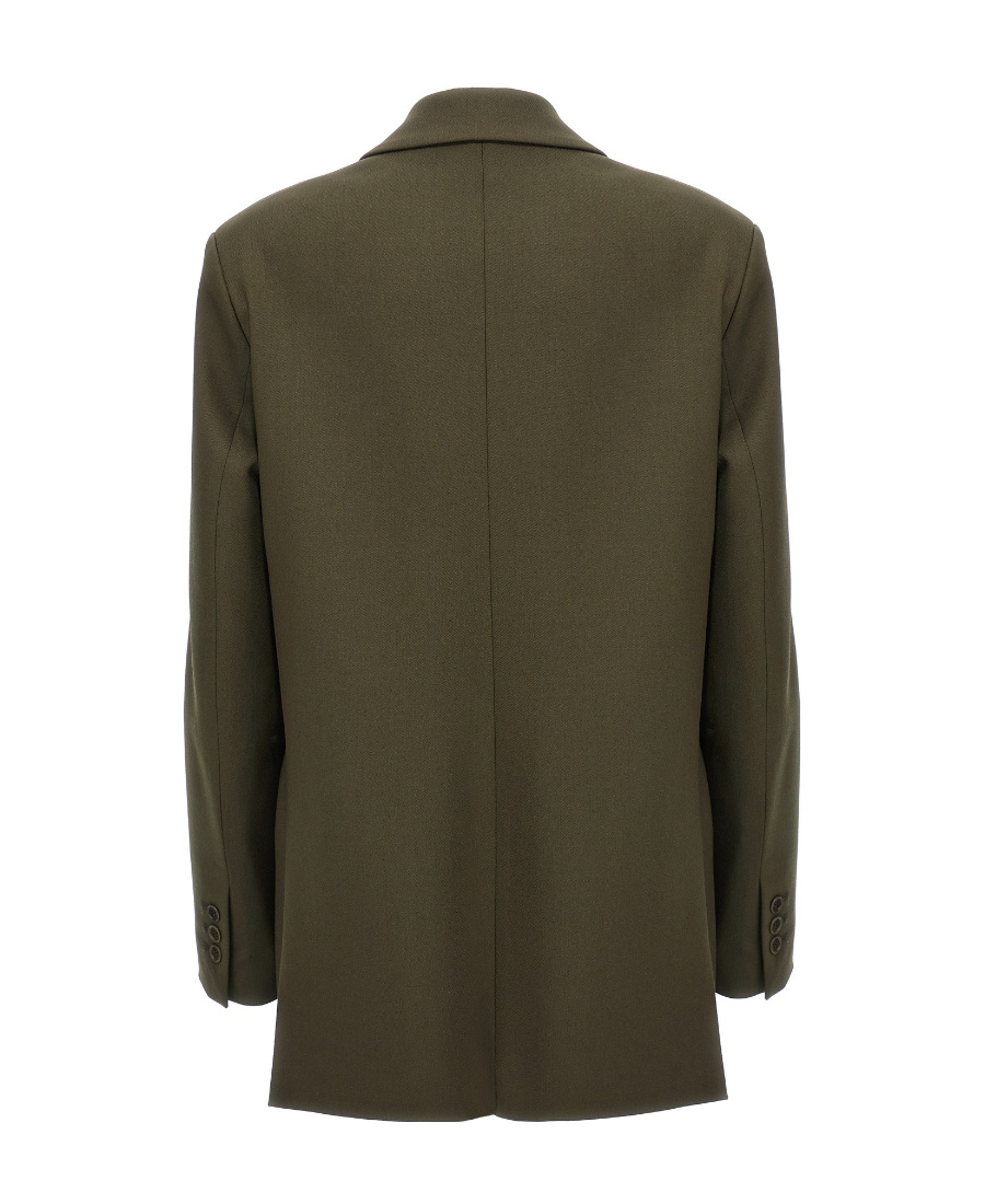 Shop P.a.r.o.s.h Single-breasted Blazer In Green